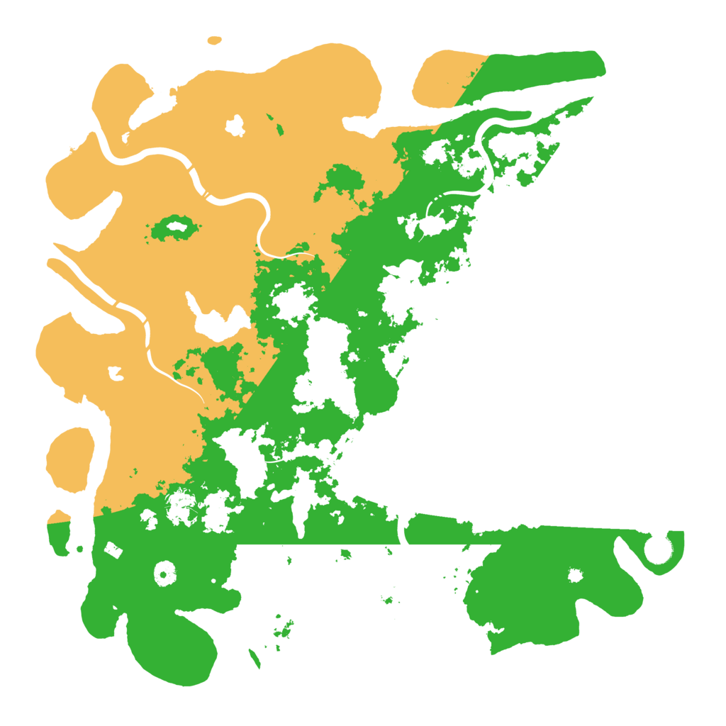 Biome Rust Map: Procedural Map, Size: 4500, Seed: 822876127