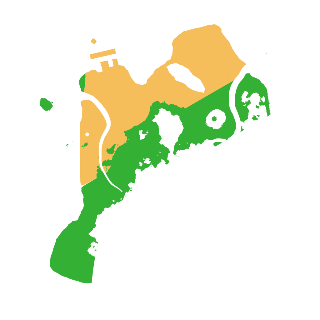 Biome Rust Map: Procedural Map, Size: 2500, Seed: 821393840