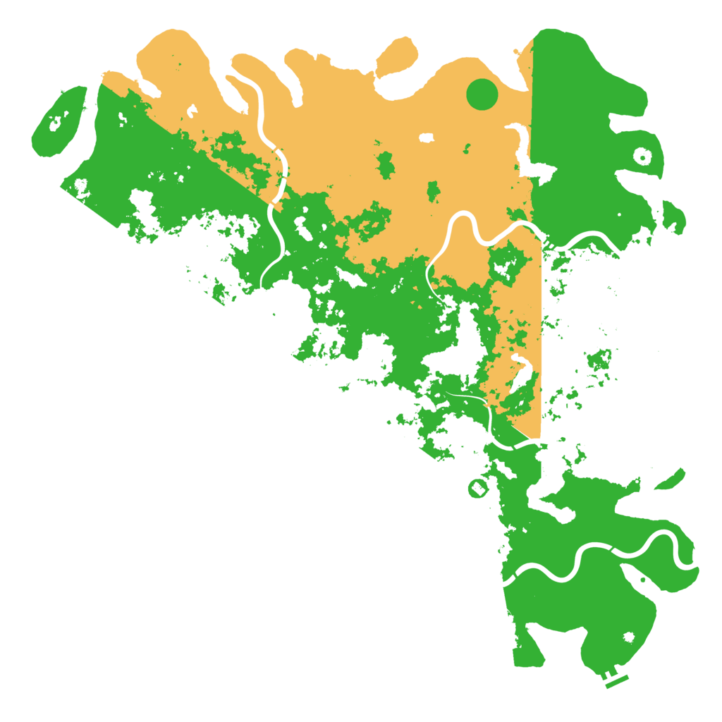 Biome Rust Map: Procedural Map, Size: 6000, Seed: 634015161