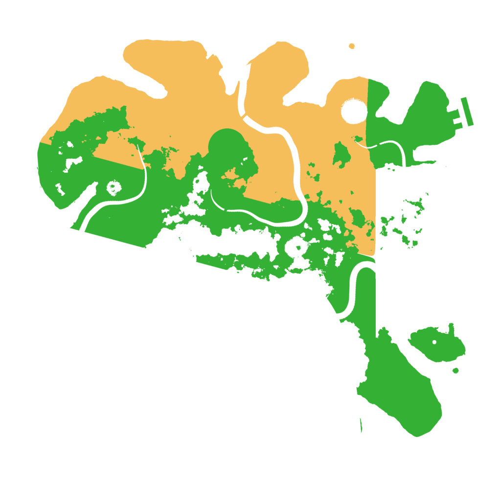 Biome Rust Map: Procedural Map, Size: 3500, Seed: 857251