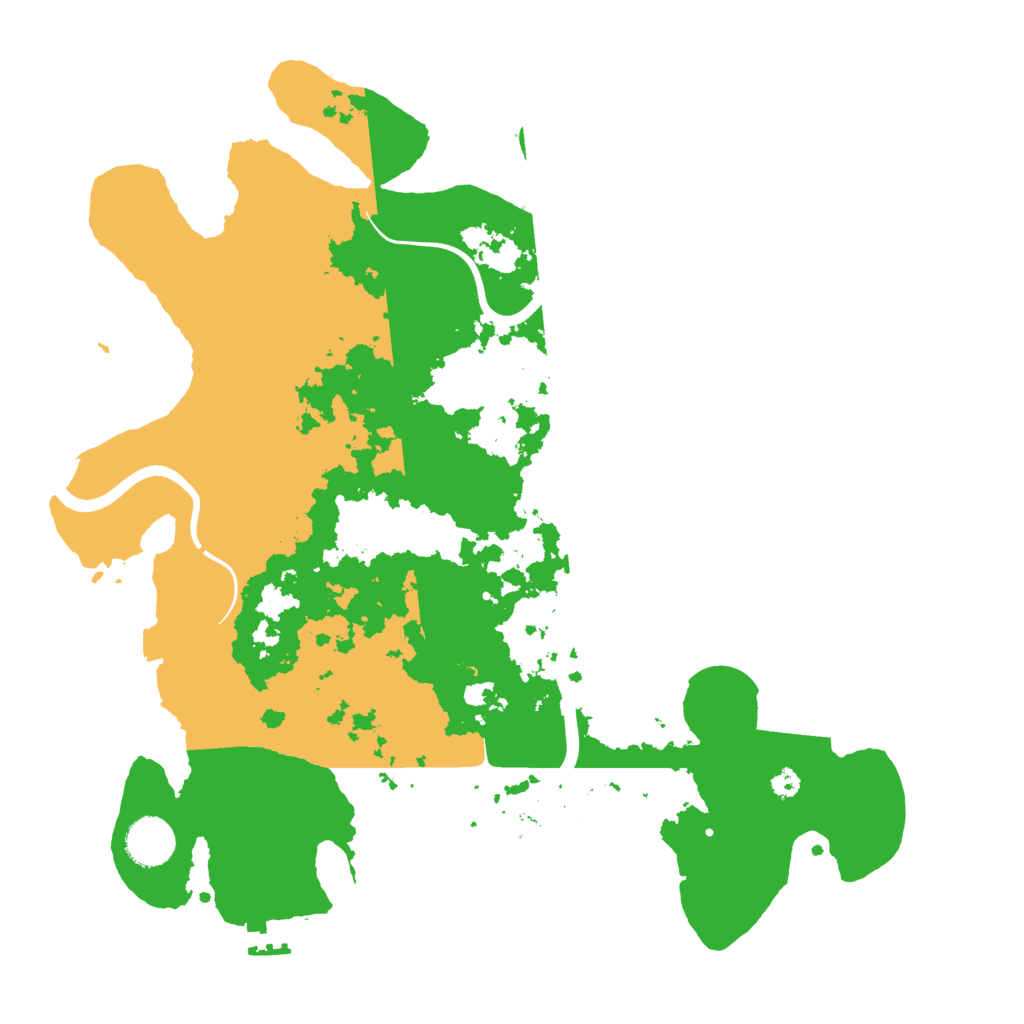 Biome Rust Map: Procedural Map, Size: 3650, Seed: 94153768