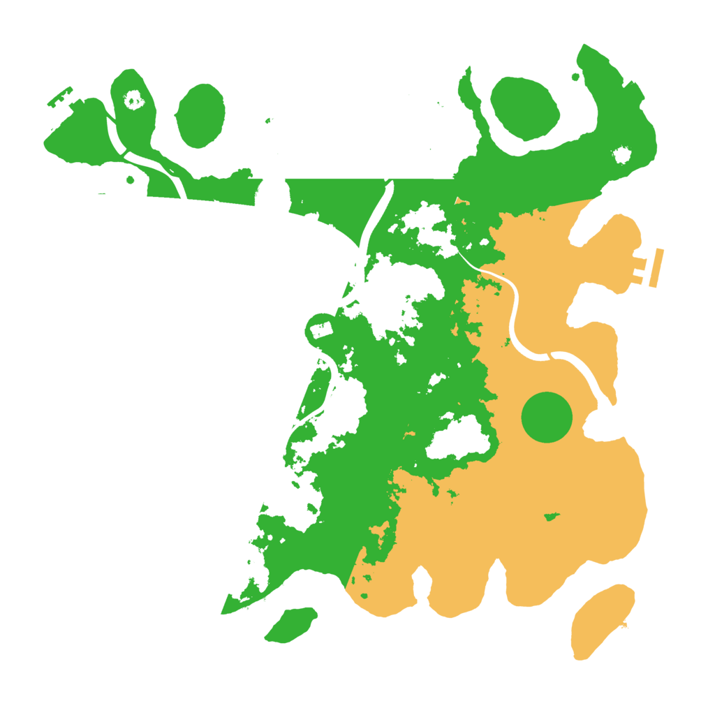 Biome Rust Map: Procedural Map, Size: 3700, Seed: 1336777459