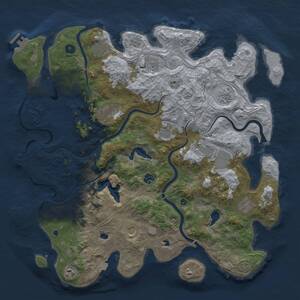 Thumbnail Rust Map: Procedural Map, Size: 4500, Seed: 76517826, 17 Monuments