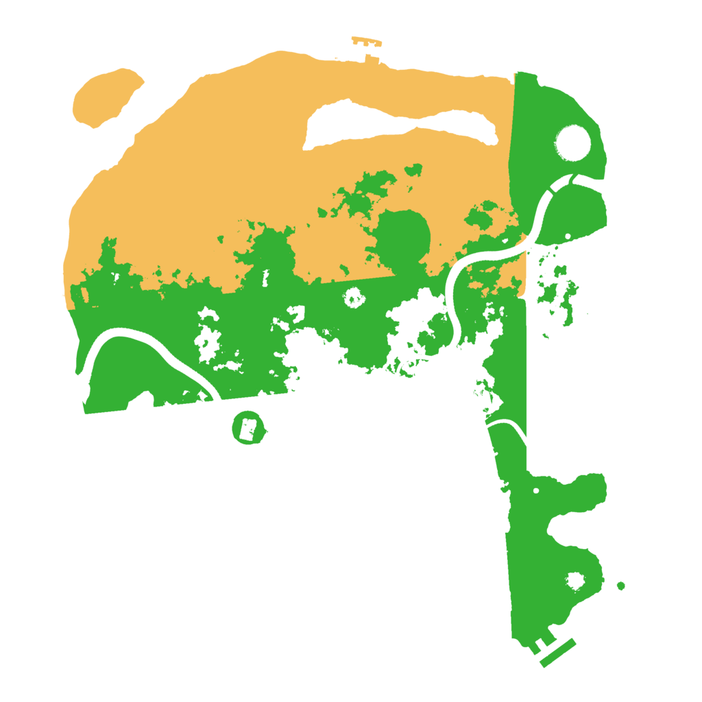 Biome Rust Map: Procedural Map, Size: 3500, Seed: 784582