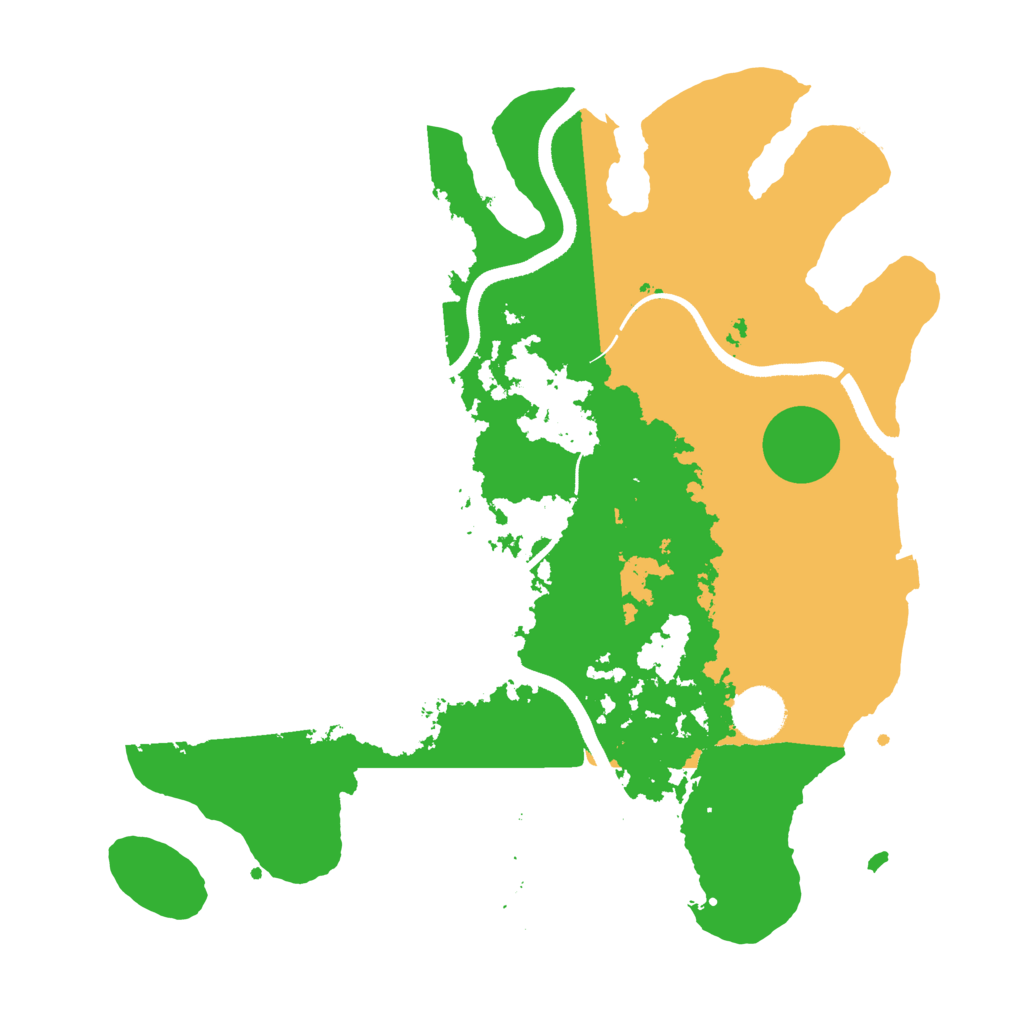 Biome Rust Map: Procedural Map, Size: 3500, Seed: 1832394850