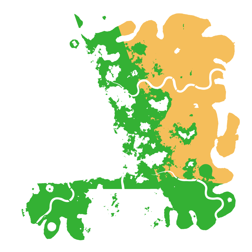 Biome Rust Map: Procedural Map, Size: 5000, Seed: 1200315838