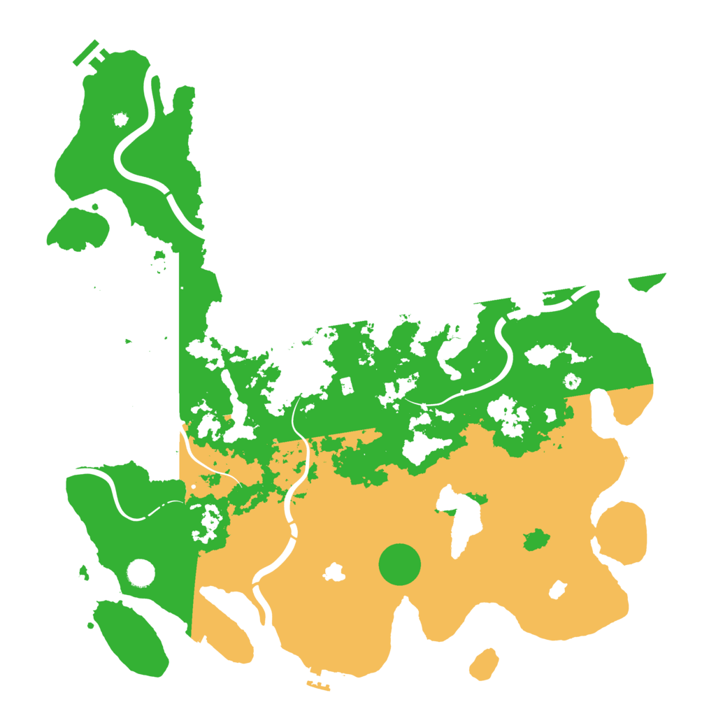 Biome Rust Map: Procedural Map, Size: 4500, Seed: 2089482193