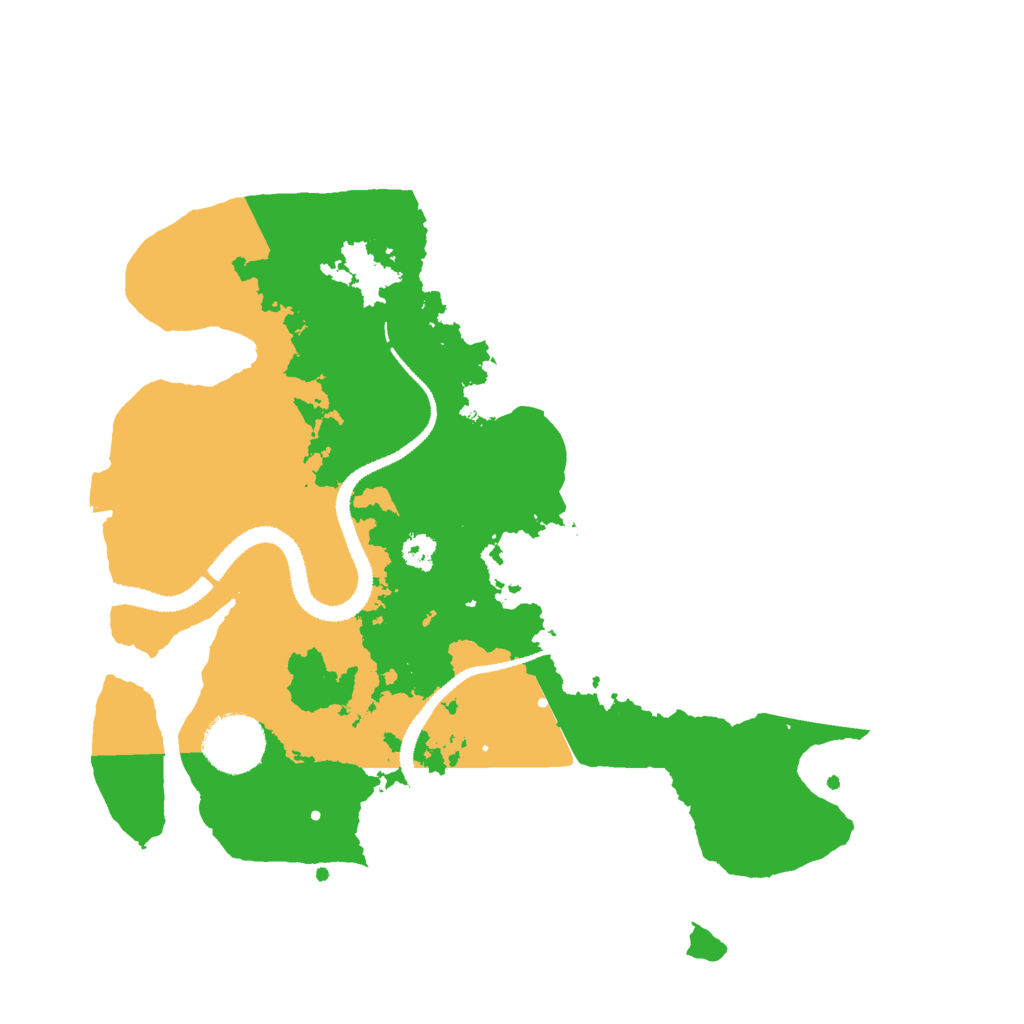 Biome Rust Map: Procedural Map, Size: 3000, Seed: 2087421321