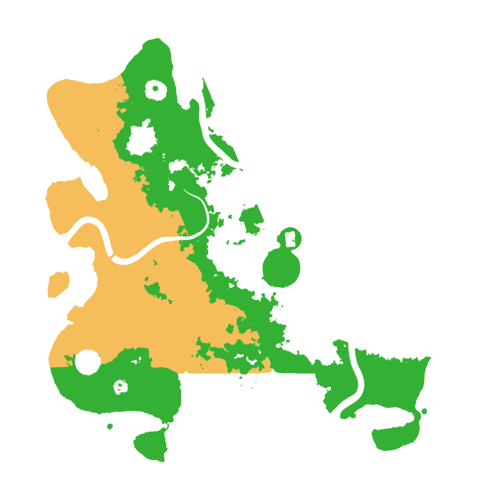 Biome Rust Map: Procedural Map, Size: 3500, Seed: 20778