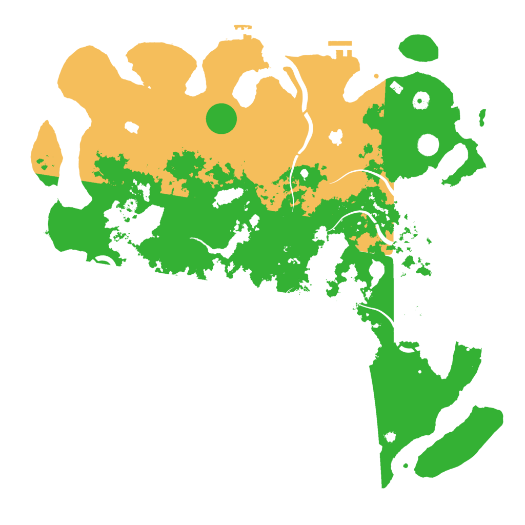 Biome Rust Map: Procedural Map, Size: 4500, Seed: 1818453211