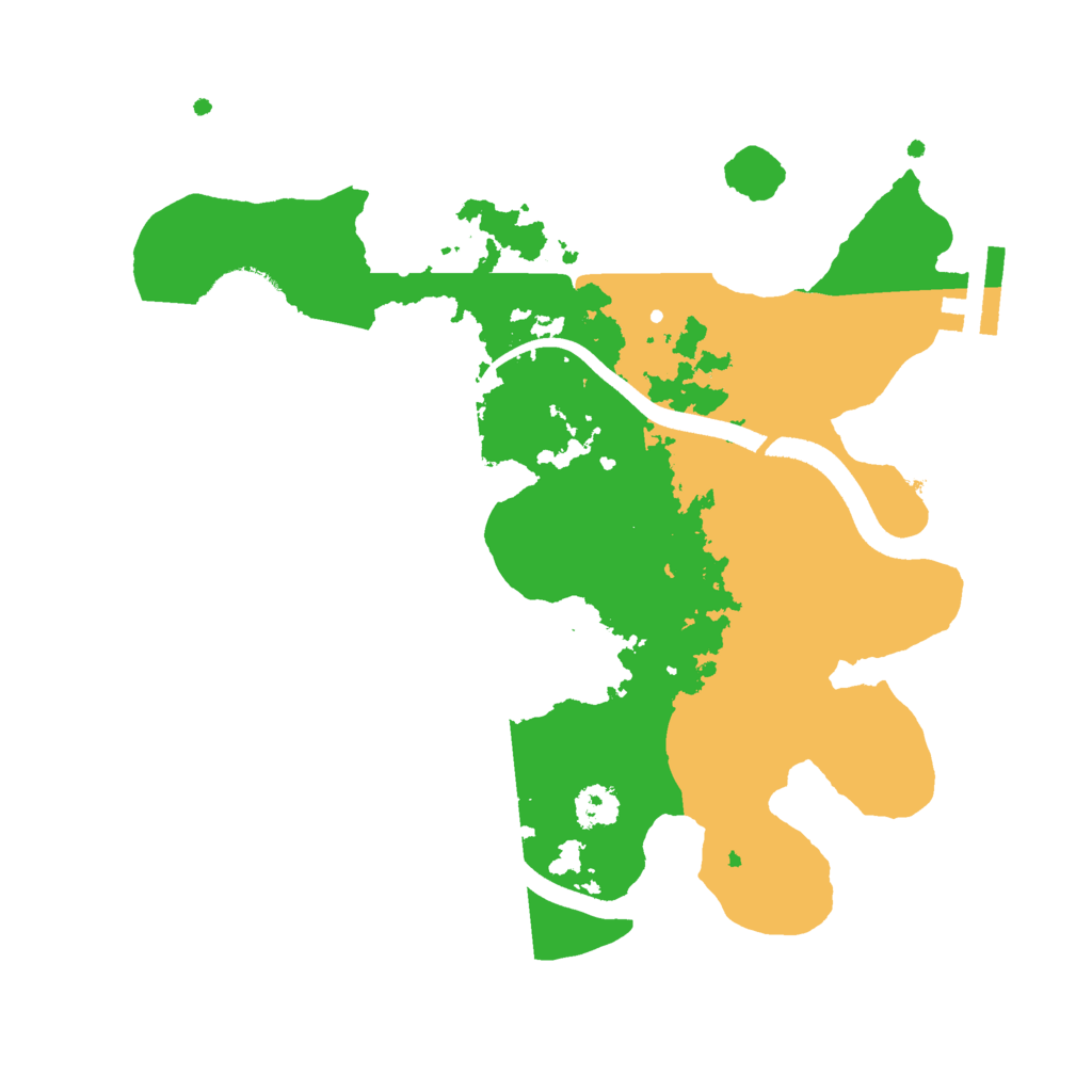 Biome Rust Map: Procedural Map, Size: 2500, Seed: 340102741