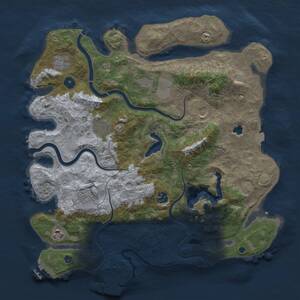 Thumbnail Rust Map: Procedural Map, Size: 4000, Seed: 80625705, 14 Monuments