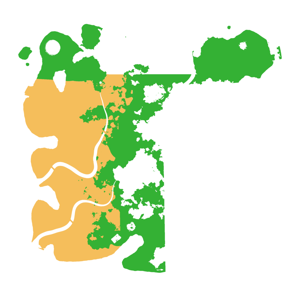 Biome Rust Map: Procedural Map, Size: 3500, Seed: 5841239