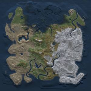 Thumbnail Rust Map: Procedural Map, Size: 4250, Seed: 399279359, 15 Monuments
