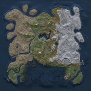 Thumbnail Rust Map: Procedural Map, Size: 4000, Seed: 1503817342, 16 Monuments