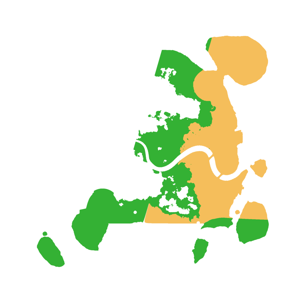 Biome Rust Map: Procedural Map, Size: 2650, Seed: 45976181