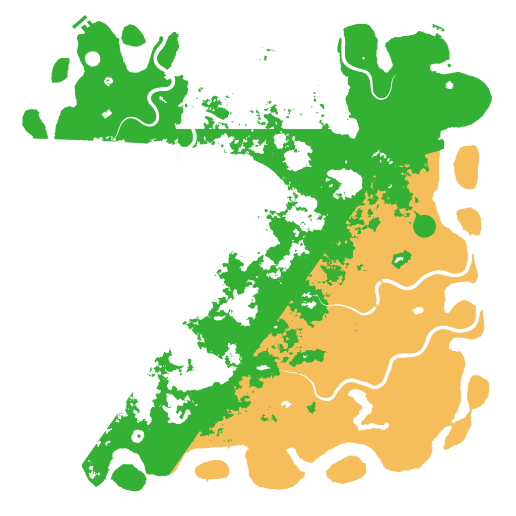 Biome Rust Map: Procedural Map, Size: 6000, Seed: 1645150454