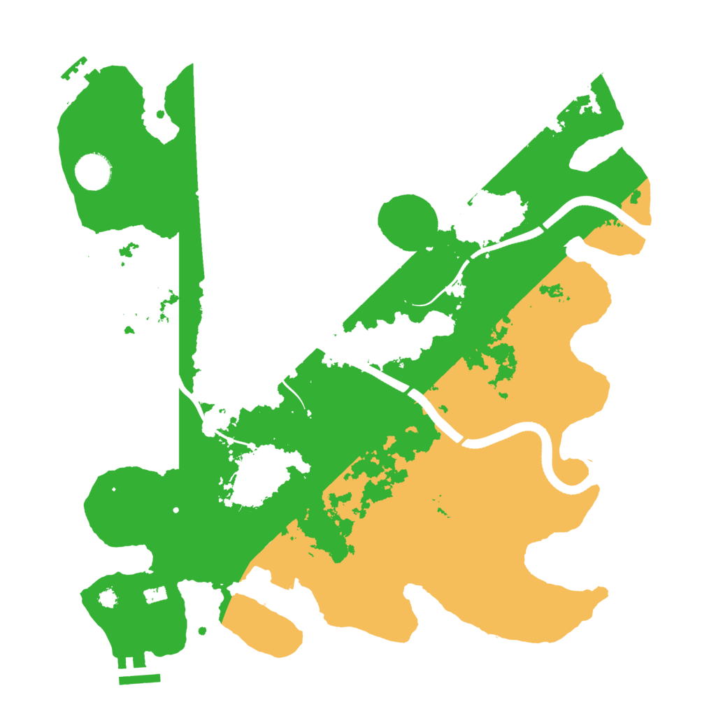 Biome Rust Map: Procedural Map, Size: 3500, Seed: 1210336688