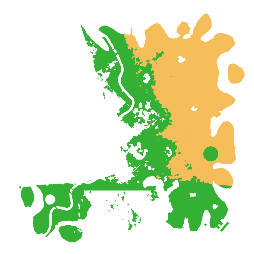 Biome Rust Map: Procedural Map, Size: 4500, Seed: 1103562529