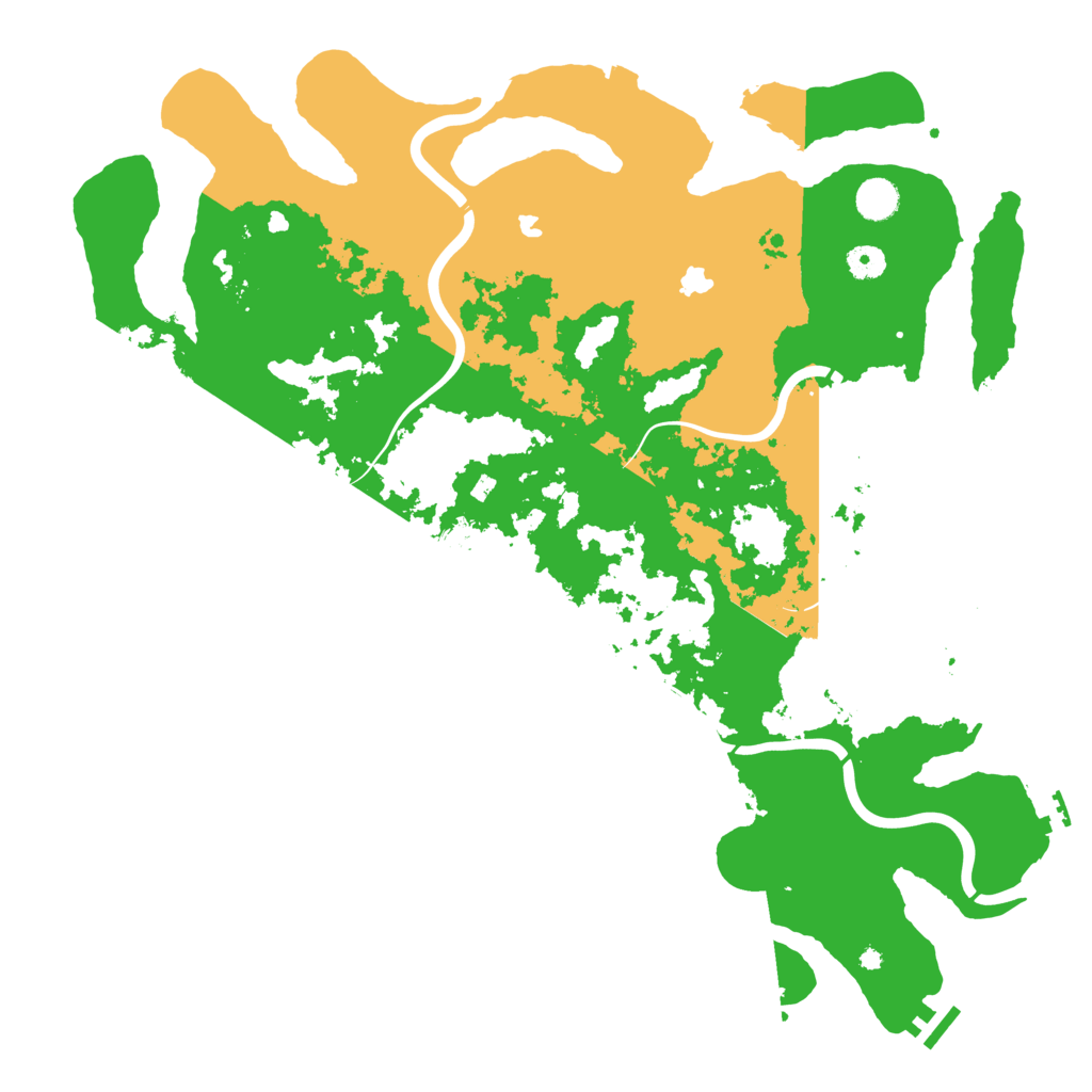 Biome Rust Map: Procedural Map, Size: 4500, Seed: 1070745380