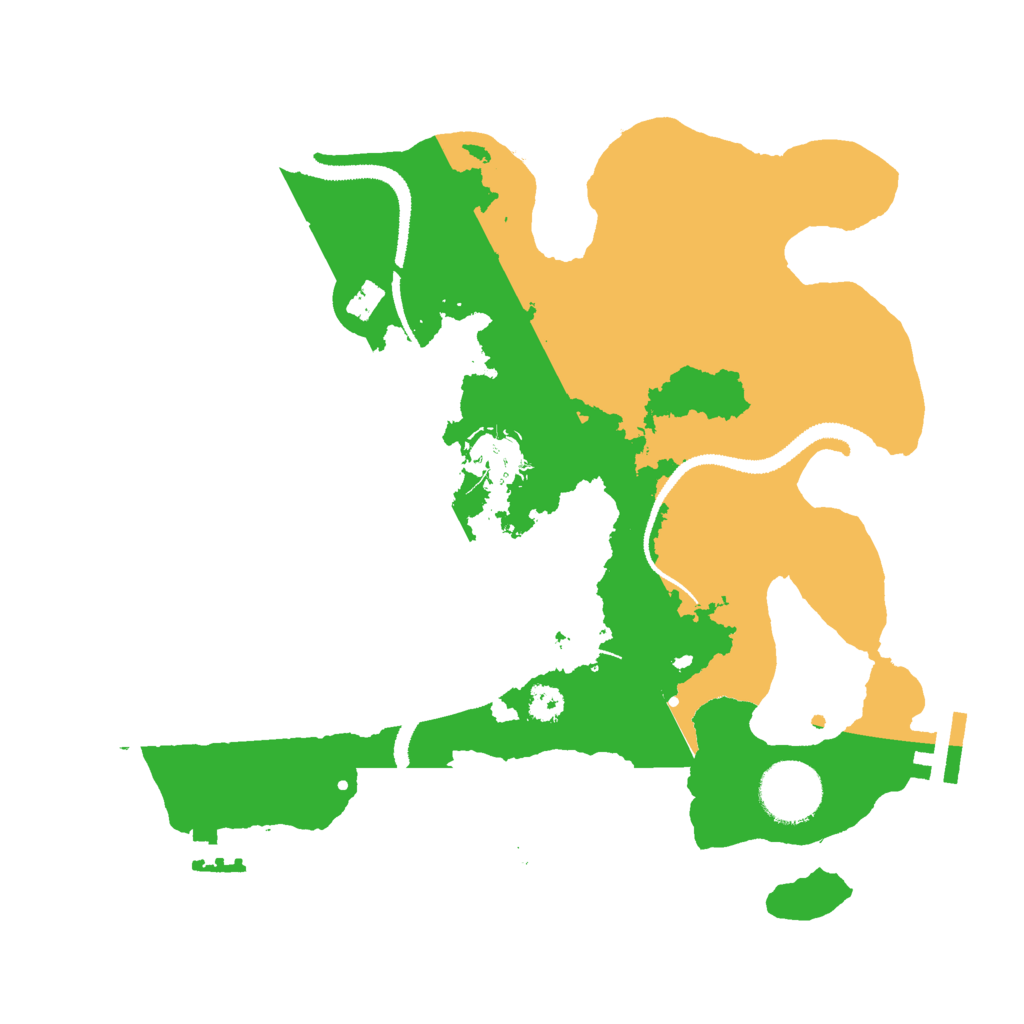 Biome Rust Map: Procedural Map, Size: 2900, Seed: 54545