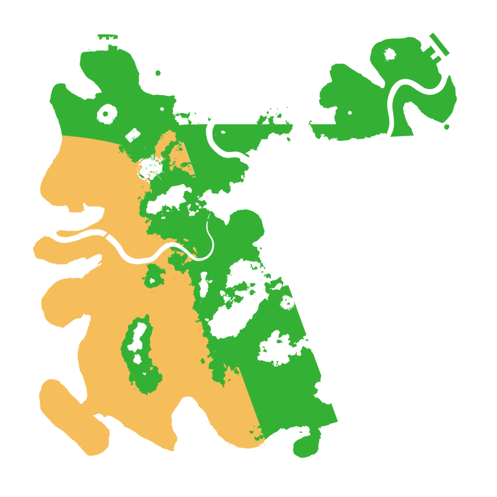 Biome Rust Map: Procedural Map, Size: 3800, Seed: 24680