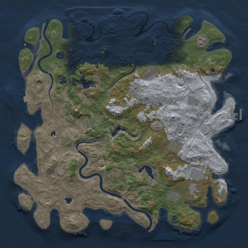 Rust Map: Procedural Map, Size: 4750, Seed: 29032026, 17 Monuments