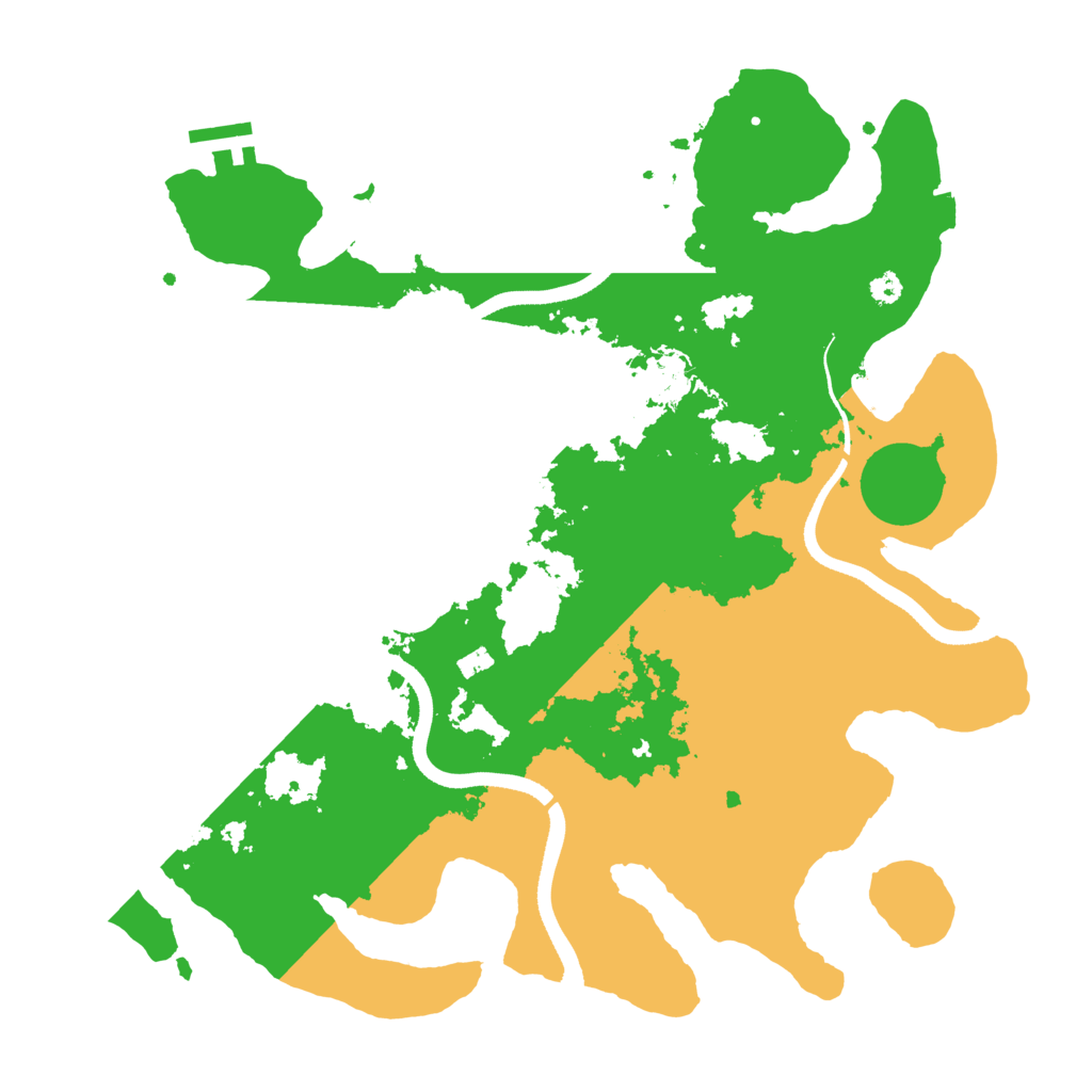 Biome Rust Map: Procedural Map, Size: 3500, Seed: 1400866162