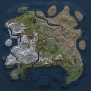 Thumbnail Rust Map: Procedural Map, Size: 3750, Seed: 103422006, 15 Monuments