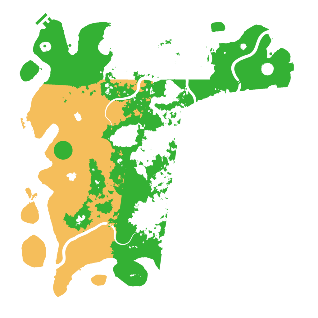 Biome Rust Map: Procedural Map, Size: 4500, Seed: 199921618
