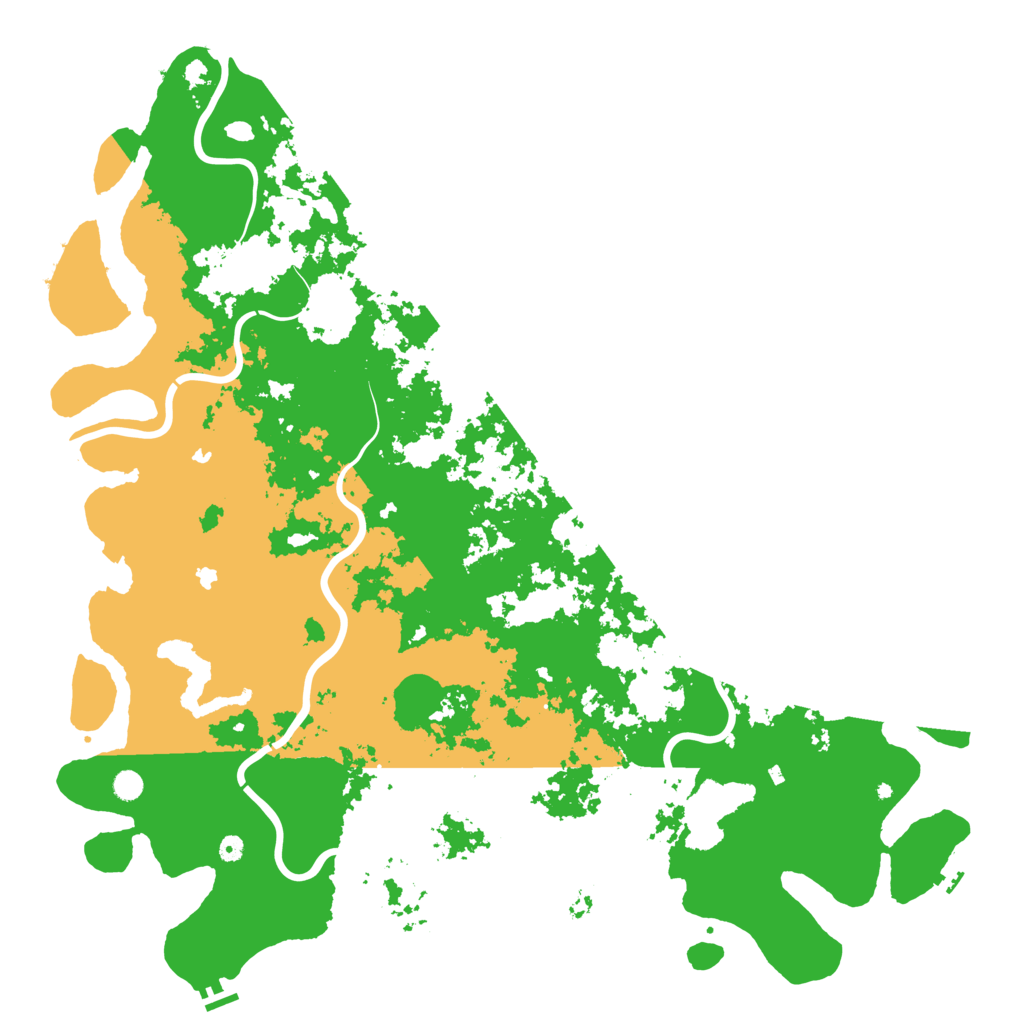 Biome Rust Map: Procedural Map, Size: 6000, Seed: 1558114831