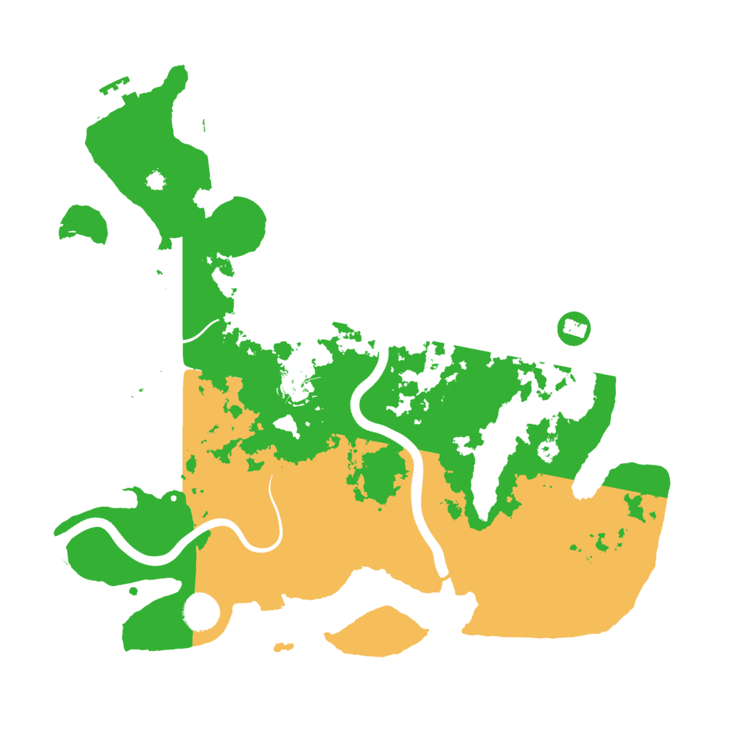 Biome Rust Map: Procedural Map, Size: 3500, Seed: 998853332