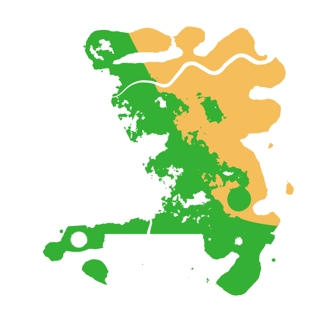 Biome Rust Map: Procedural Map, Size: 3500, Seed: 4983148