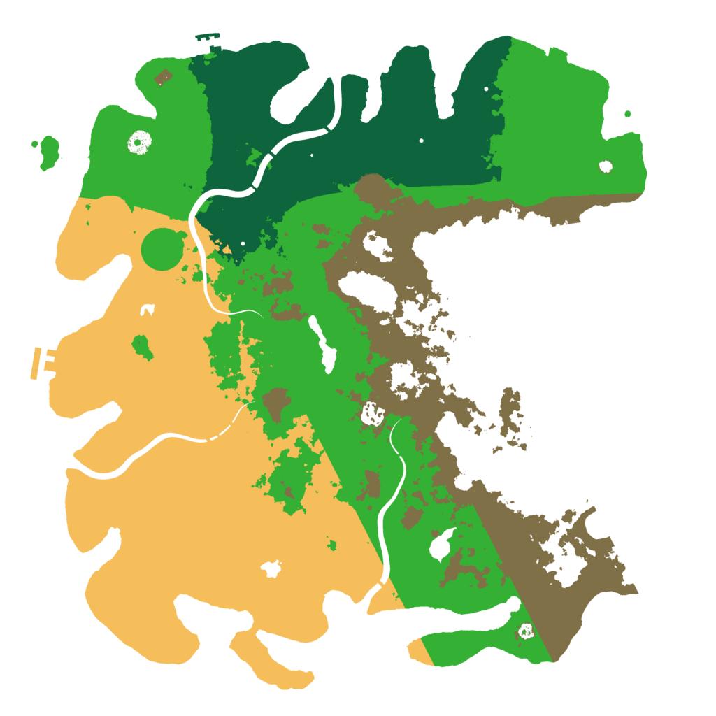 Biome Rust Map: Procedural Map, Size: 4500, Seed: 1239521363