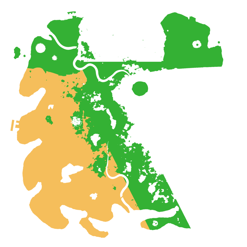 Biome Rust Map: Procedural Map, Size: 4500, Seed: 1239521363