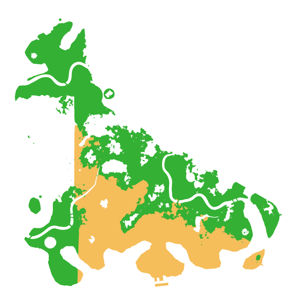 Biome Rust Map: Procedural Map, Size: 4500, Seed: 1968175362