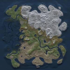Thumbnail Rust Map: Procedural Map, Size: 4500, Seed: 1968175362, 17 Monuments