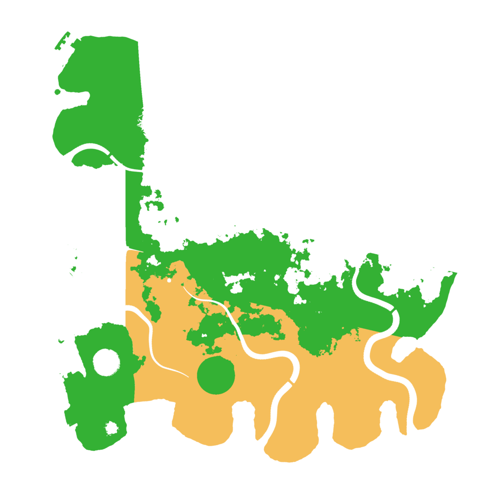 Biome Rust Map: Procedural Map, Size: 3500, Seed: 529652297