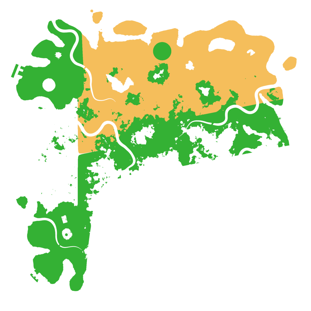 Biome Rust Map: Procedural Map, Size: 4500, Seed: 490385535