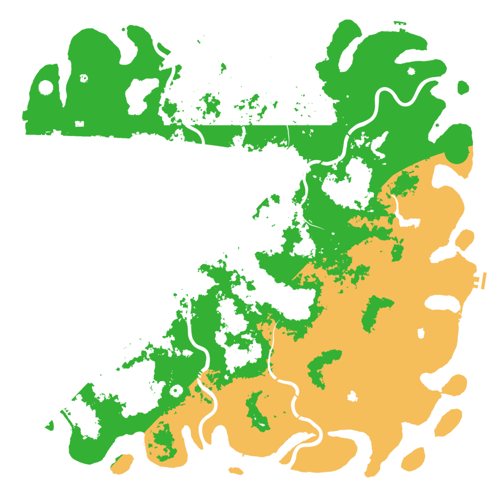 Biome Rust Map: Procedural Map, Size: 6000, Seed: 3998284