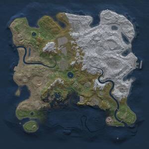 Thumbnail Rust Map: Procedural Map, Size: 3800, Seed: 549130625, 15 Monuments