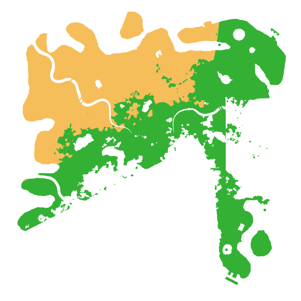 Biome Rust Map: Procedural Map, Size: 4500, Seed: 652607658