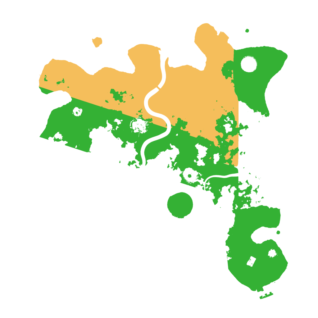 Biome Rust Map: Procedural Map, Size: 3500, Seed: 1217845128