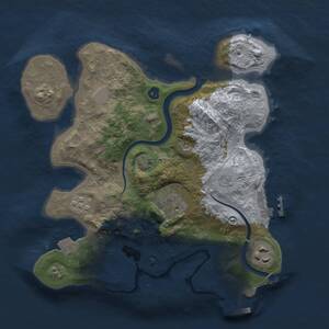 Thumbnail Rust Map: Procedural Map, Size: 2700, Seed: 26235626, 9 Monuments