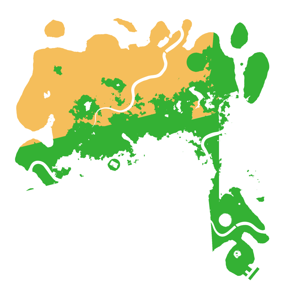 Biome Rust Map: Procedural Map, Size: 4050, Seed: 826038066