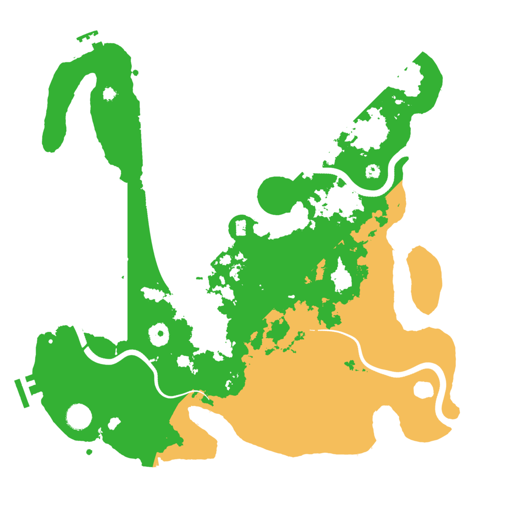 Biome Rust Map: Procedural Map, Size: 3500, Seed: 1171545490