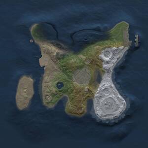 Thumbnail Rust Map: Procedural Map, Size: 2000, Seed: 1274822600, 5 Monuments