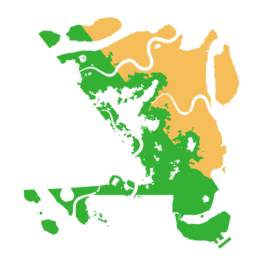 Biome Rust Map: Procedural Map, Size: 3500, Seed: 1723608637