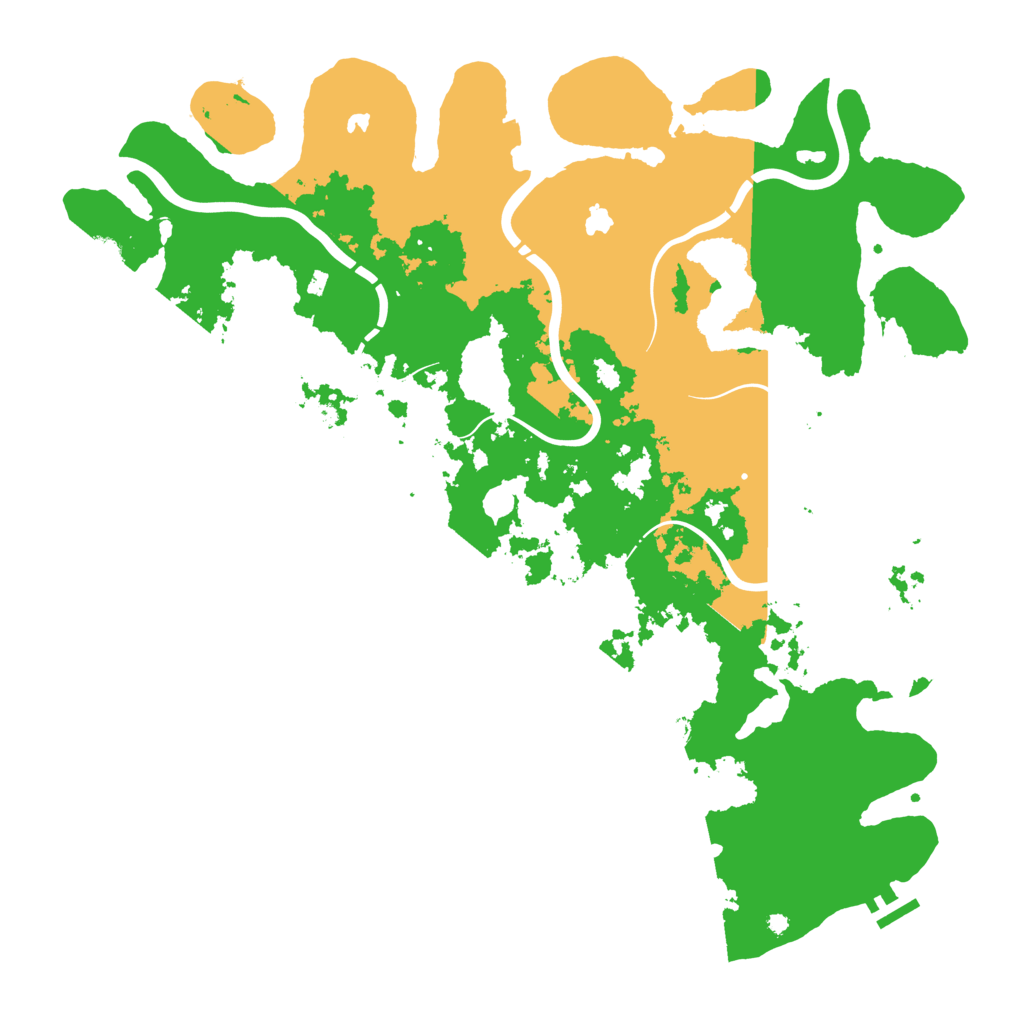 Biome Rust Map: Procedural Map, Size: 4500, Seed: 632565272