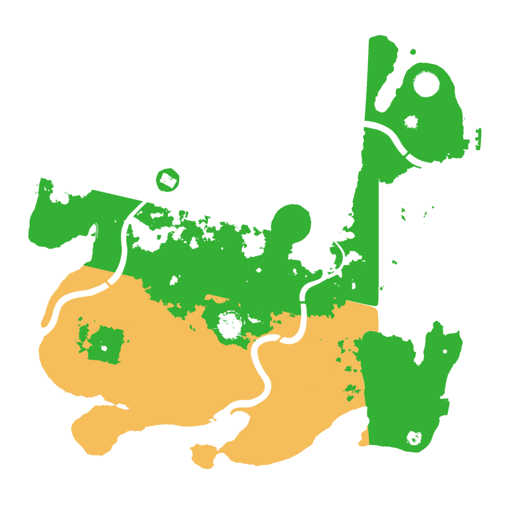 Biome Rust Map: Procedural Map, Size: 3500, Seed: 799139346